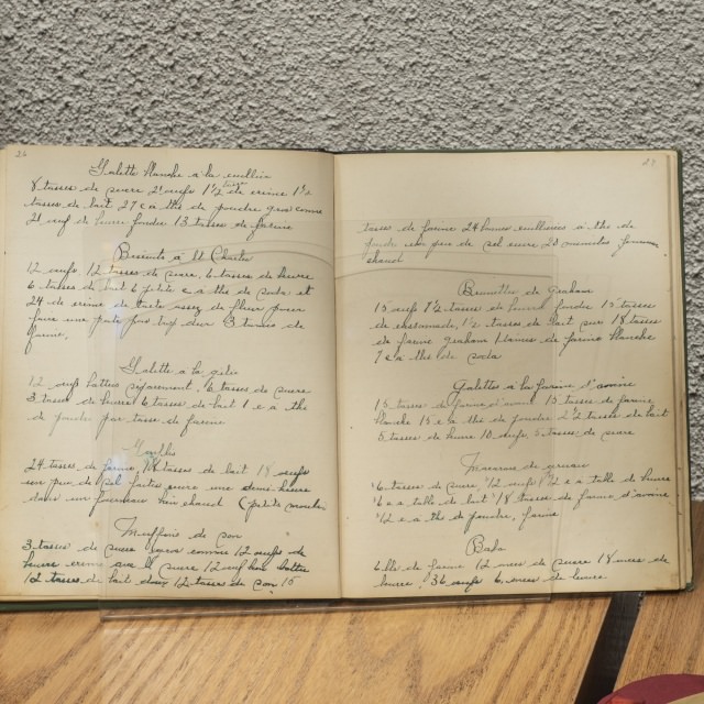 Personal notebook of recipes.
